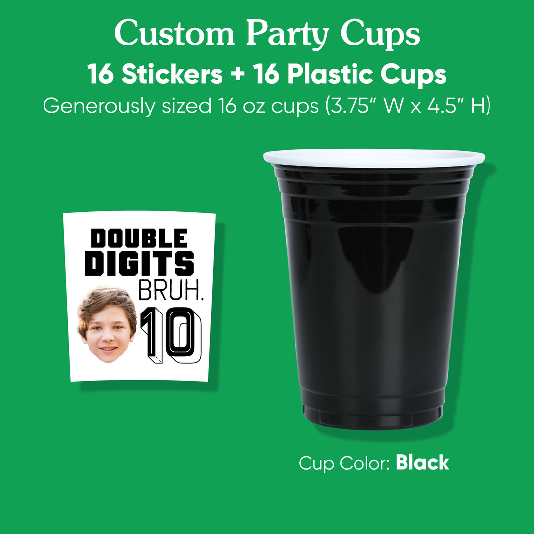 sticker detail curved fit for plastic cup