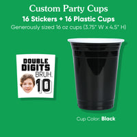 sticker detail curved fit for plastic cup