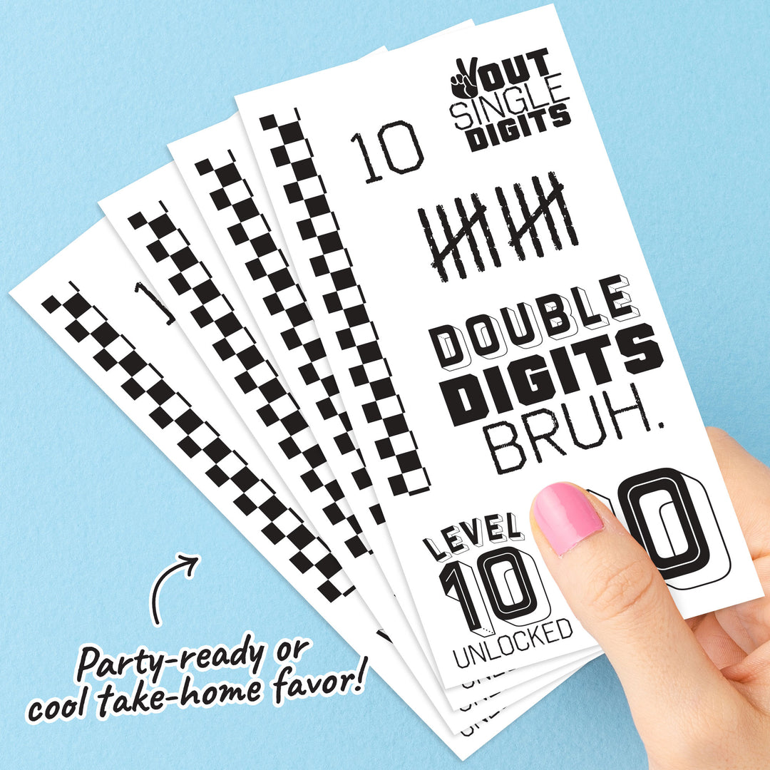 12 sheets 84 tattoos quantity display
