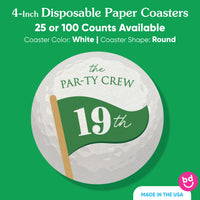 Custom Text Coasters - Golf