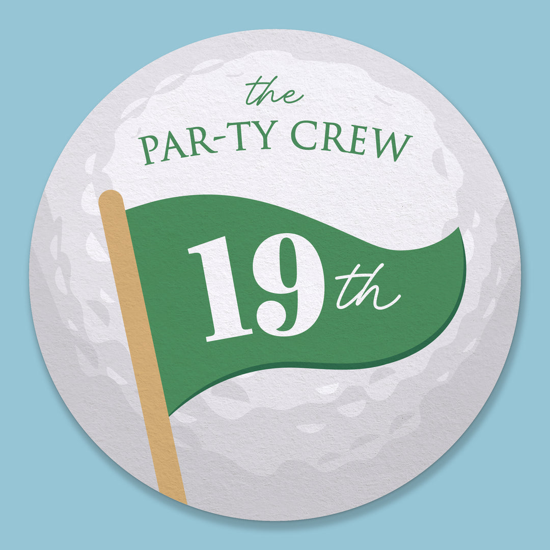 Custom Text Coasters - Golf
