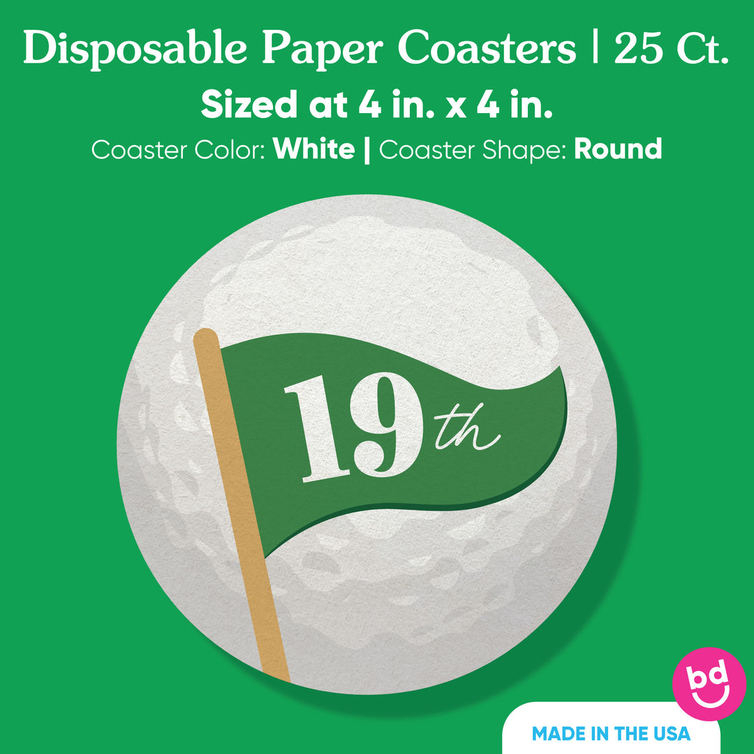 Drink Coasters - Golf - 25 Ct