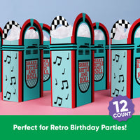 1950s Sock Hop Paper Favor Bags - 12 Ct