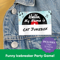 50s Sock Hop What's Your Name Party Game