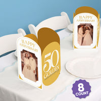 50th Wedding Anniversary Photo Centerpieces - 8 Ct
