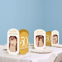 50th Wedding Anniversary Photo Centerpieces - 8 Ct