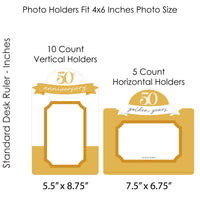 50th Wedding Anniversary Photo Table Toppers - 15 Pc