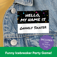 80s Retro What's Your Name Party Game