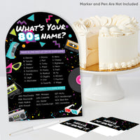 80s Retro What's Your Name Party Game