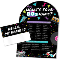 80s Retro What's Your Name Party Game