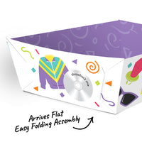 90s Throwback Paper Food Trays - 12 Ct