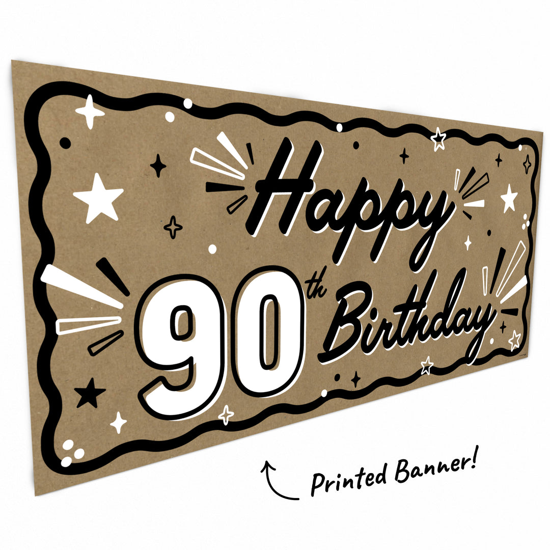 Kraft paper banner texture detail close-up