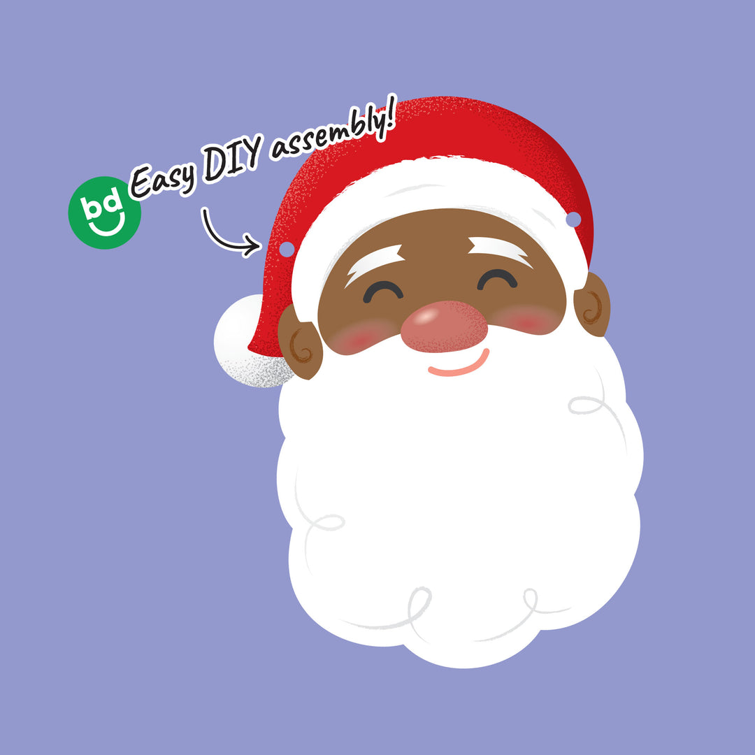 Jolly Santa Garland Banner - 15 Pc