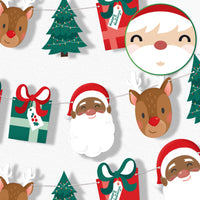 Jolly Santa Garland Banner - 15 Pc