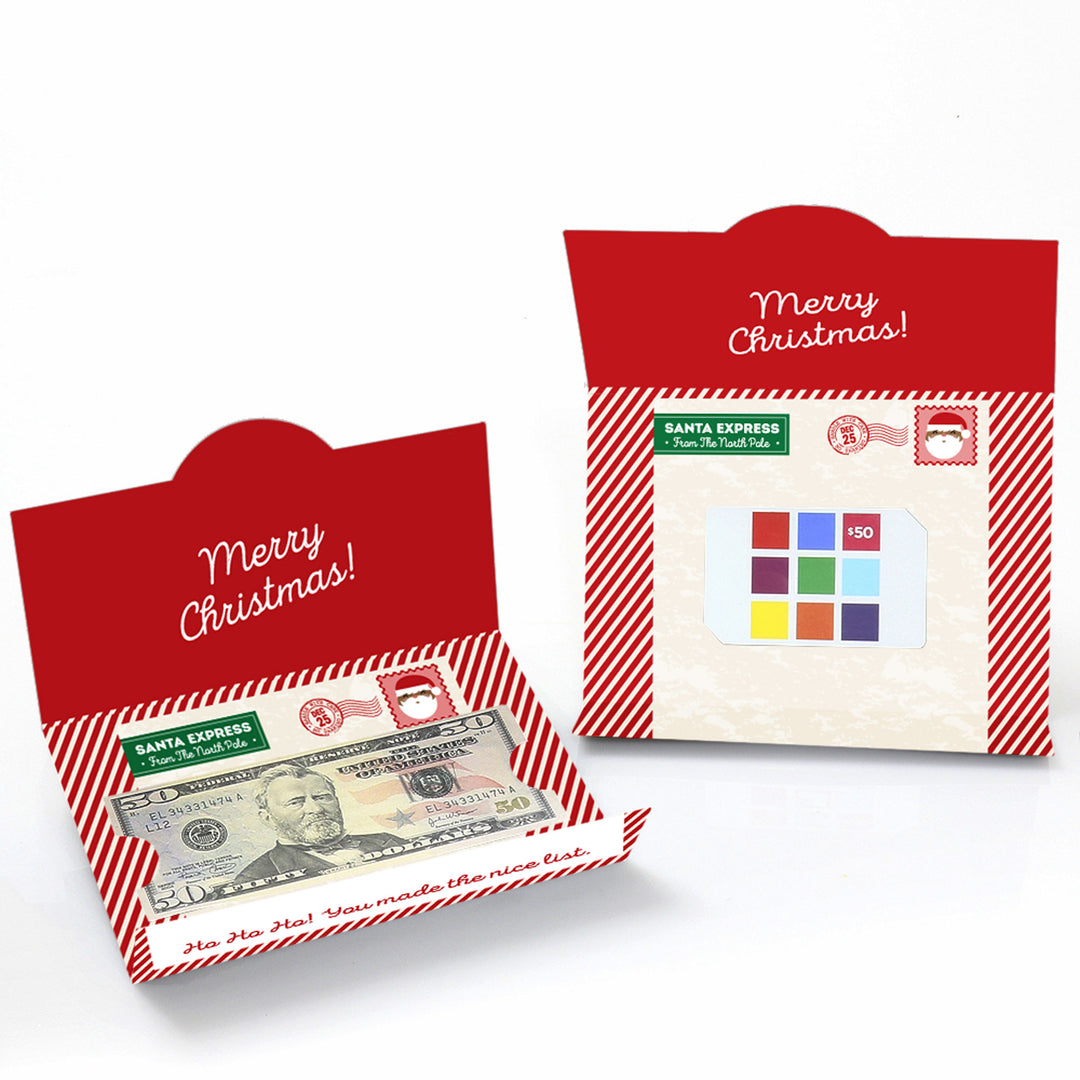 Jolly Santa Claus - Set of 8 Christmas Money And Gift Card Holders