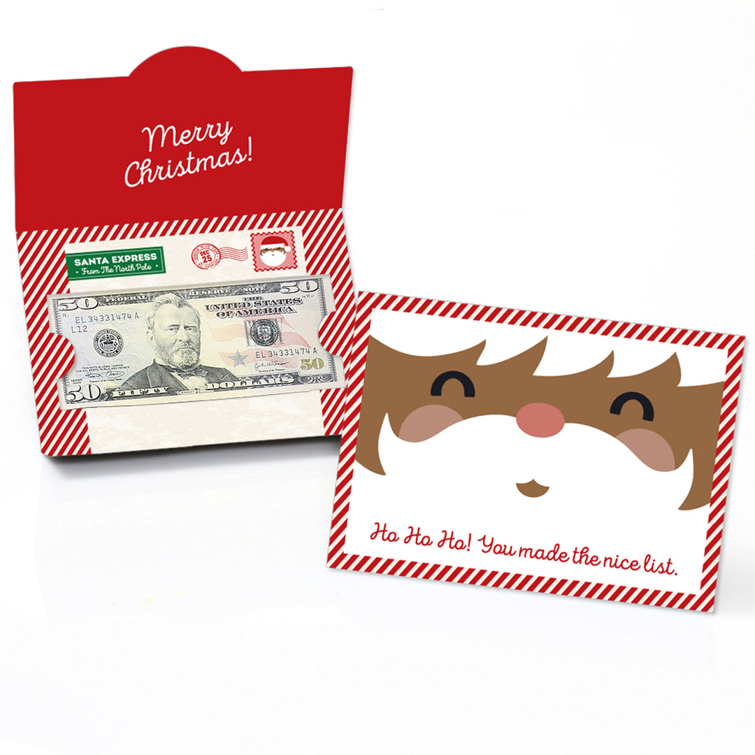 Jolly Santa Claus - Set of 8 Christmas Money And Gift Card Holders