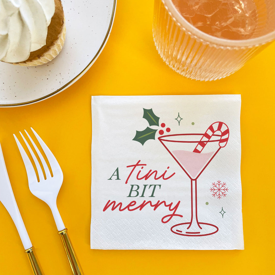 Napkins - A Tini Bit Merry - 24 Ct