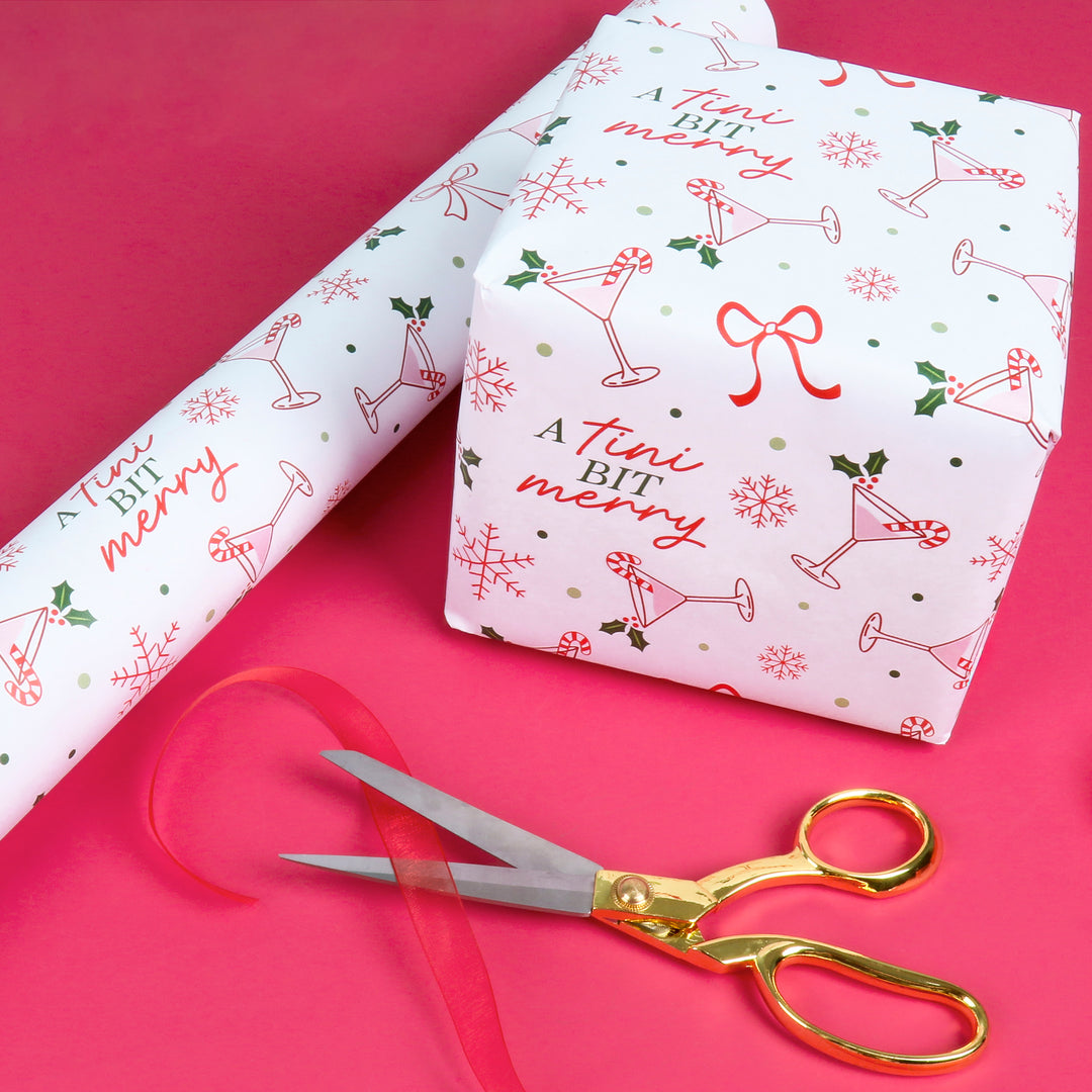 A Tini Bit Merry Martini - Wrapping Paper
