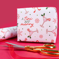 A Tini Bit Merry Martini - Wrapping Paper
