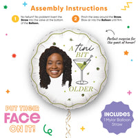 Custom Face Balloon - A Tini Bit Older - Double Sided - 1 Ct