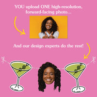 Custom Face Martini Garland Banner