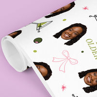 Custom Face A Tini Bit Older Wrapping Paper