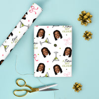 Custom Face A Tini Bit Older Wrapping Paper