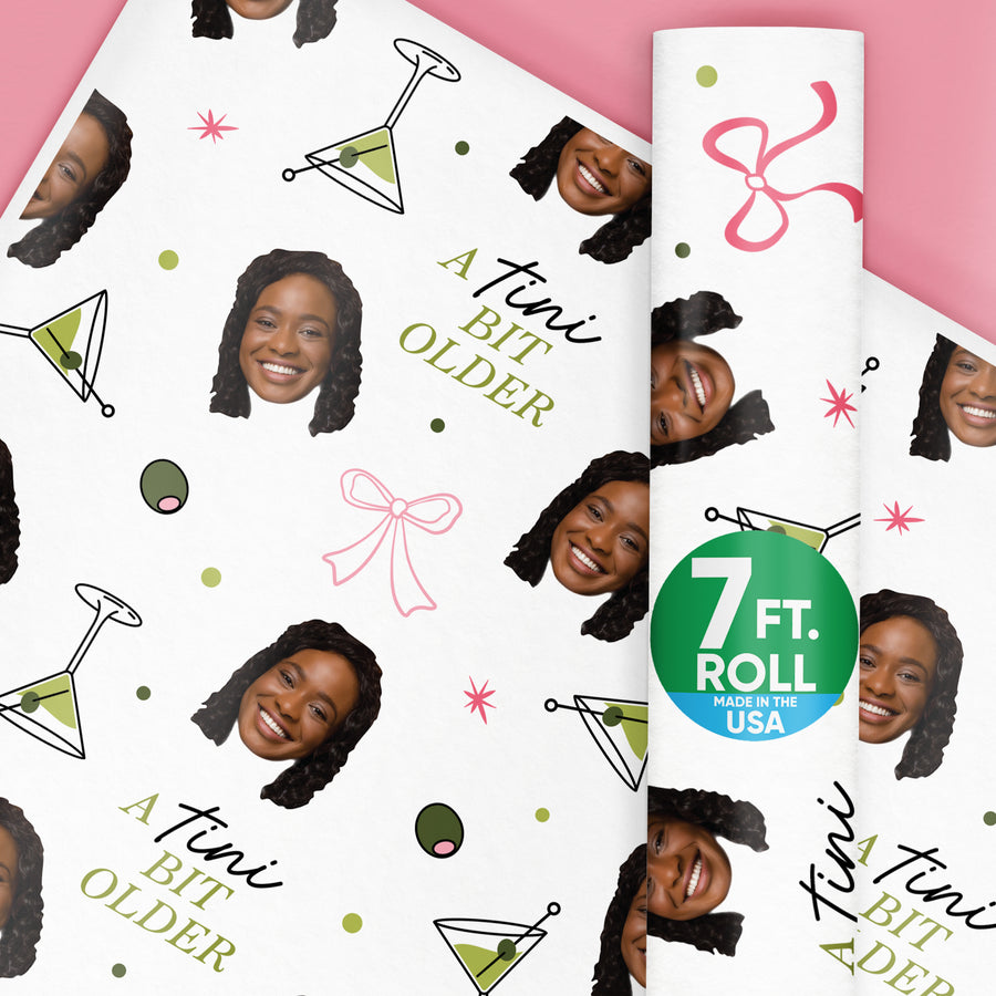 Custom Face A Tini Bit Older Wrapping Paper