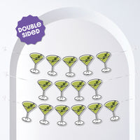 Martini Garland Banner - 15 Pc