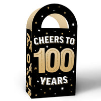 100th Birthday Paper Favor Bags - 12 Ct