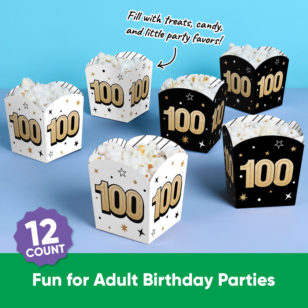 100th Birthday Treat Boxes - 12 Ct
