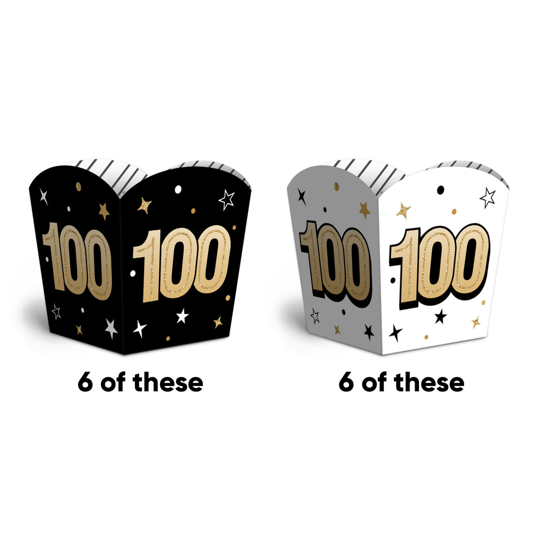 100th Birthday Treat Boxes - 12 Ct