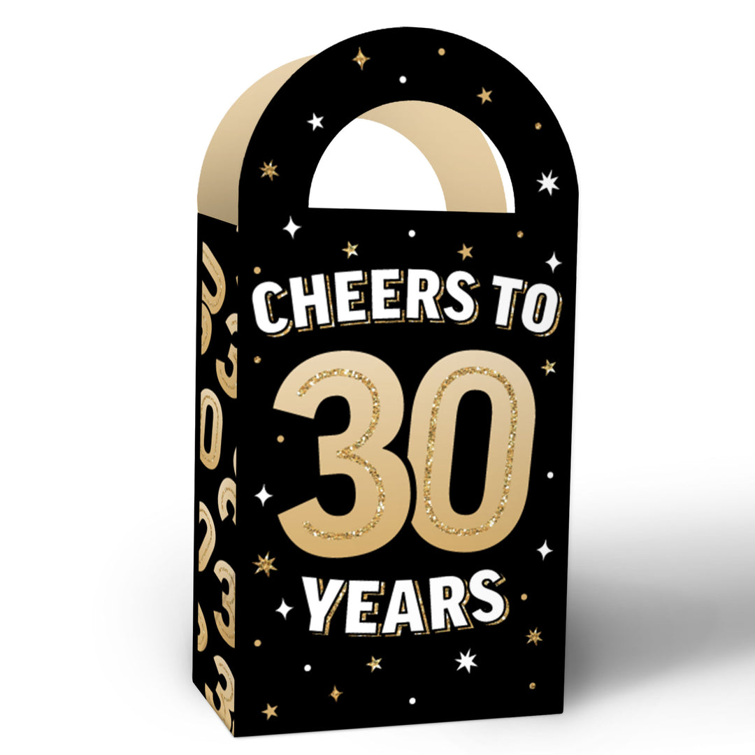 30th Birthday Paper Favor Bags - 12 Ct