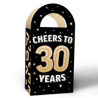 30th Birthday Paper Favor Bags - 12 Ct