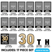Custom Photo 30th Birthday Party Yard Sign Set