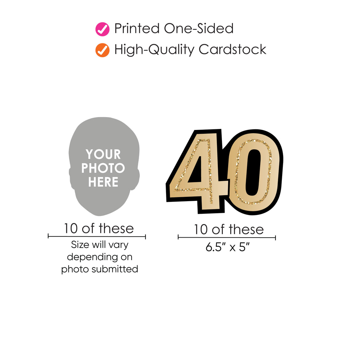 40 number cutouts sized 6.5 x 5 inches on sturdy cardstock