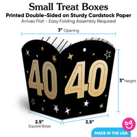 40th Birthday Treat Boxes - 12 Ct