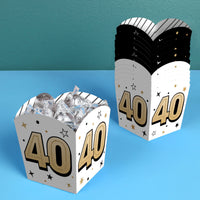 40th Birthday Treat Boxes - 12 Ct
