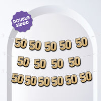 50th Birthday Garland Banner - 15 Pc