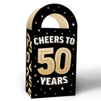 50th Birthday Paper Favor Bags - 12 Ct