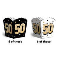 50th Birthday Treat Boxes - 12 Ct