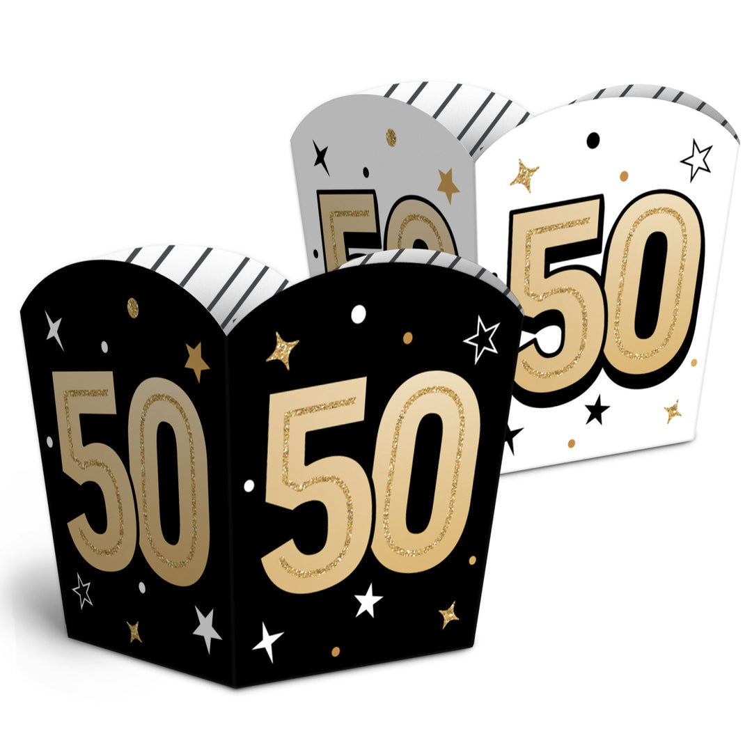 50th Birthday Treat Boxes - 12 Ct