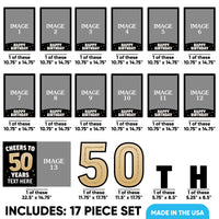 Custom Photo 50th Birthday Party Yard Sign Set