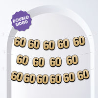 60th Birthday Garland Banner - 15 Pc