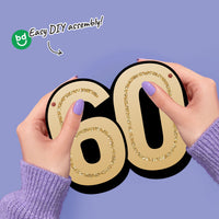 60th Birthday Garland Banner - 15 Pc
