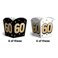 60th Birthday Treat Boxes - 12 Ct