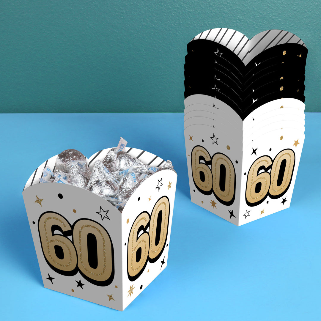 60th Birthday Treat Boxes - 12 Ct