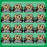 60th Birthday Paper Headbands - 16 Ct