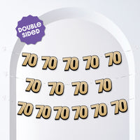 70th Birthday Garland Banner - 15 Pc