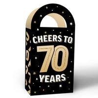 70th Birthday Paper Favor Bags - 12 Ct
